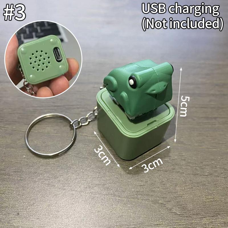 Funny Keychain Viral Sound Fidget Keychain Stress Relief Press Button Keychain Keyboard Keyring Make Sound Keychains