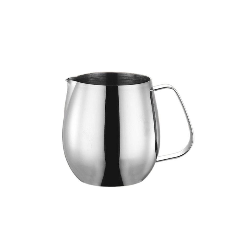 Stainless Steel Turkish Coffee Pot 300ml/420ml/600ml with Spout Latte Art Cup Wood/ Stainless Steel Handle Coffee Maker