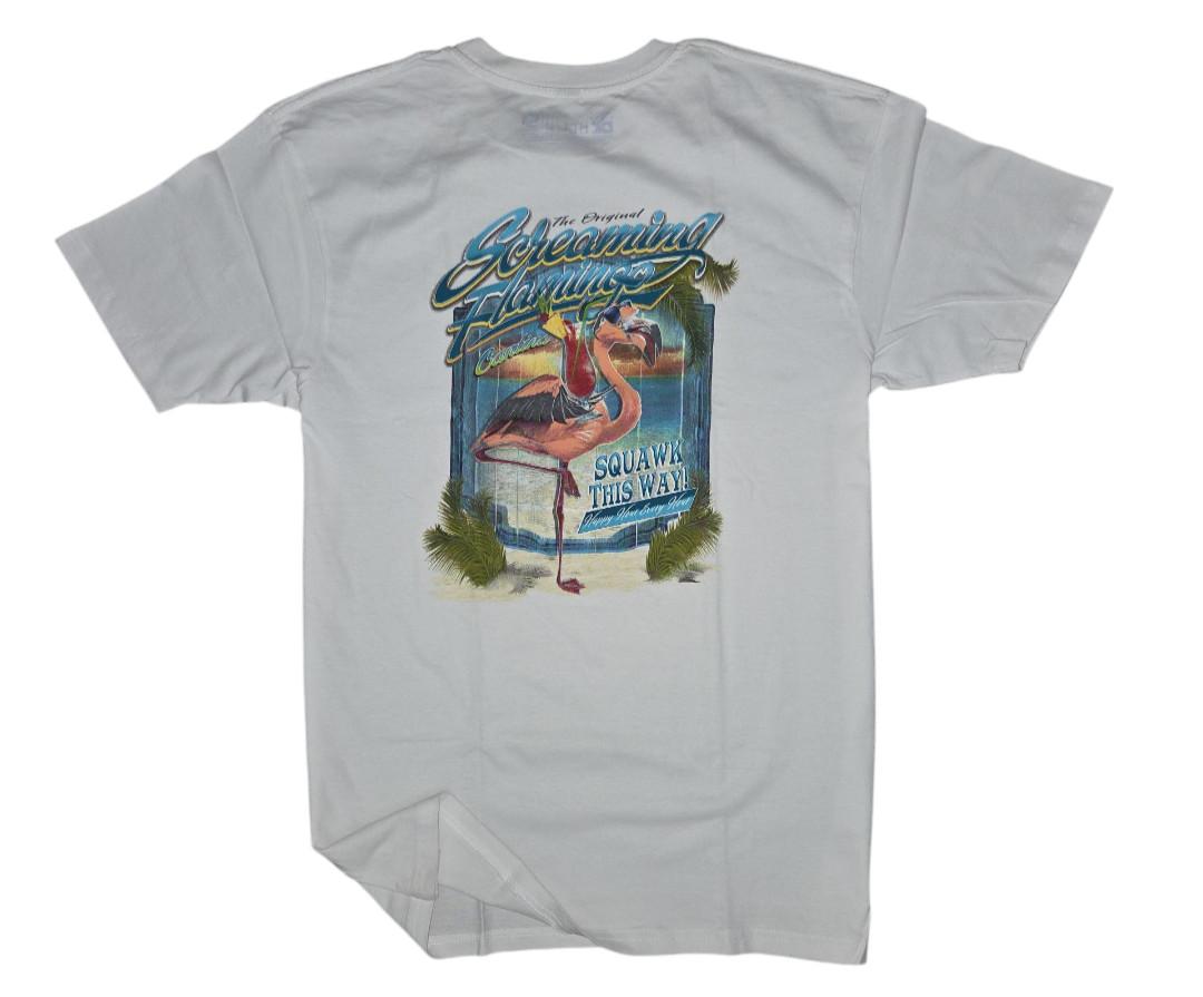 Newport Blue Men s T-shirt -SIZE LARGE -Margarita -Dive Bar-Relax-Palm Trees-NEW L