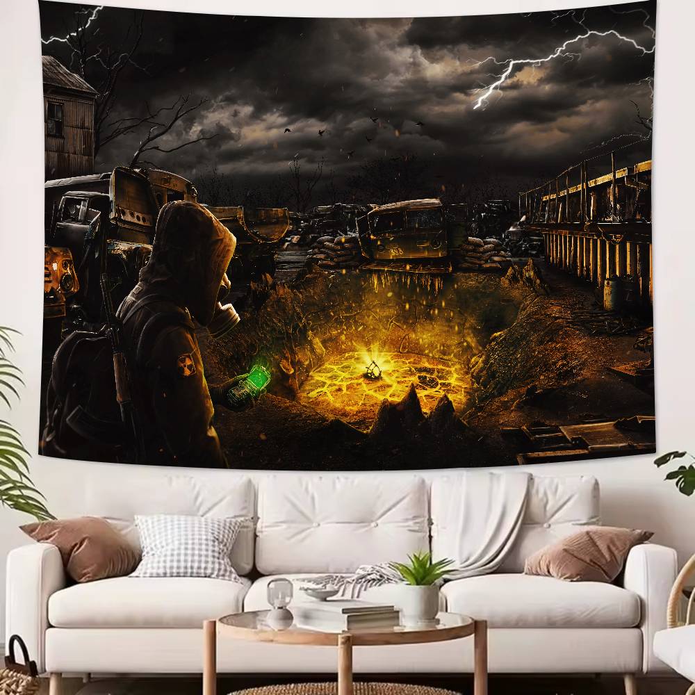 Horror Thriller Adventure Game SSTALKER Series Game Tapestry Decoration Bedroom Dormitory Background Living Room Club Tapestry