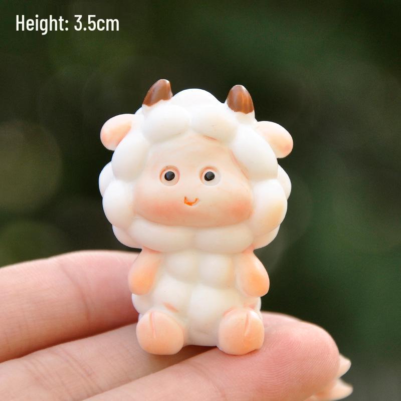 Chinese Zodiac Animal Resin Mini Ornaments for Desk and Car Decor