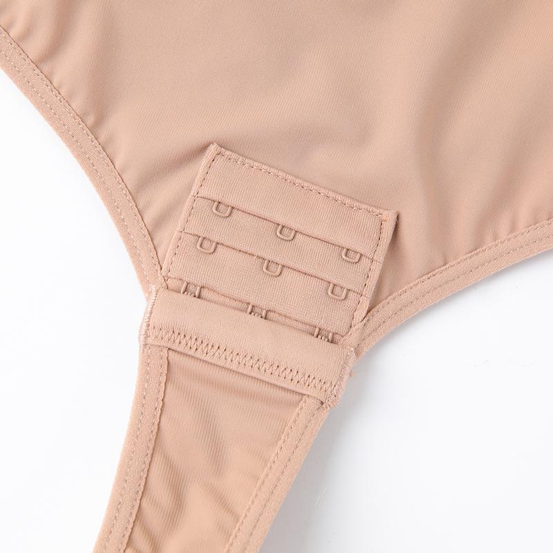 Women Seamless Thong Shapewear Tummy Control Waist Trainer Body Sculpting Shaper Invisible Slimming Underwear with Padded Bra