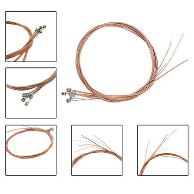 Set of 6 Guitars String Replacements Acoustic Guitar Strings Part Stainless Steel Acoustic Folk Electric Guitar Strings