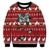 Christmas Series Animal Round Neck 3D Printing Long Sleeved Men Women Comfortable Casual Loose Plus Size Pullover