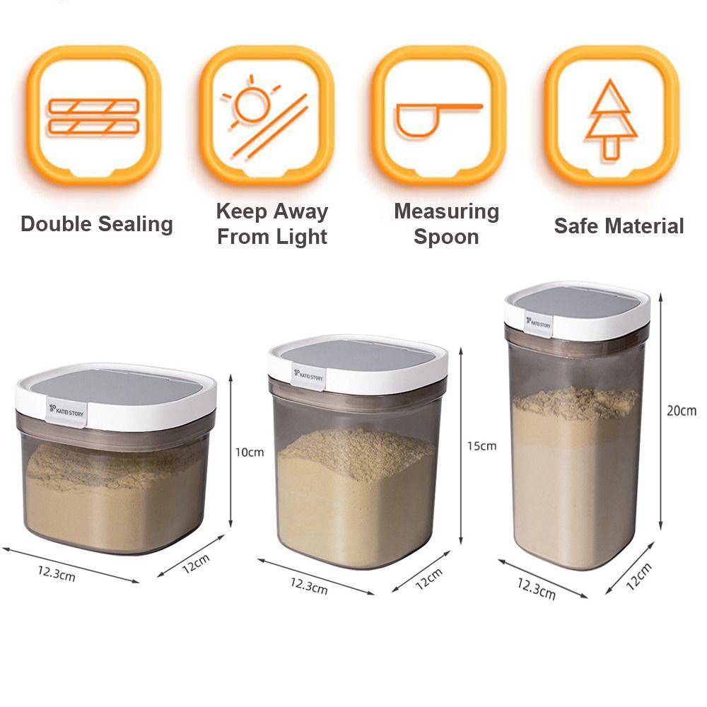 Anti UV Airtight Container Reusable Plastic Canisters Kitchen Food Sealed Box
