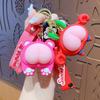Fofo Bumbum de Animal Q Bomb Decompressão Cura Chefe Caranguejo Chaveiro Pingente de Mochila Personalizado Pingente Presente