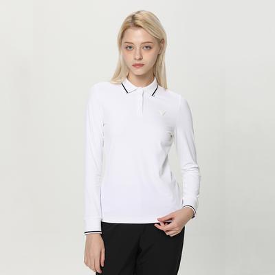 DENNIS GOLF Women'S Boneless Long Sleeve Polo Shirt_Napflts058