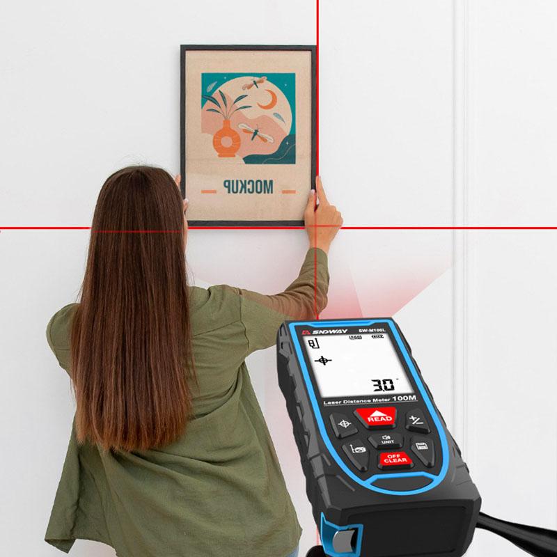 Professional Laser Rangefinders High Precision Measure Device 50M/70M/100M Building Laser Distance Meter Digital Ruler Test Tool