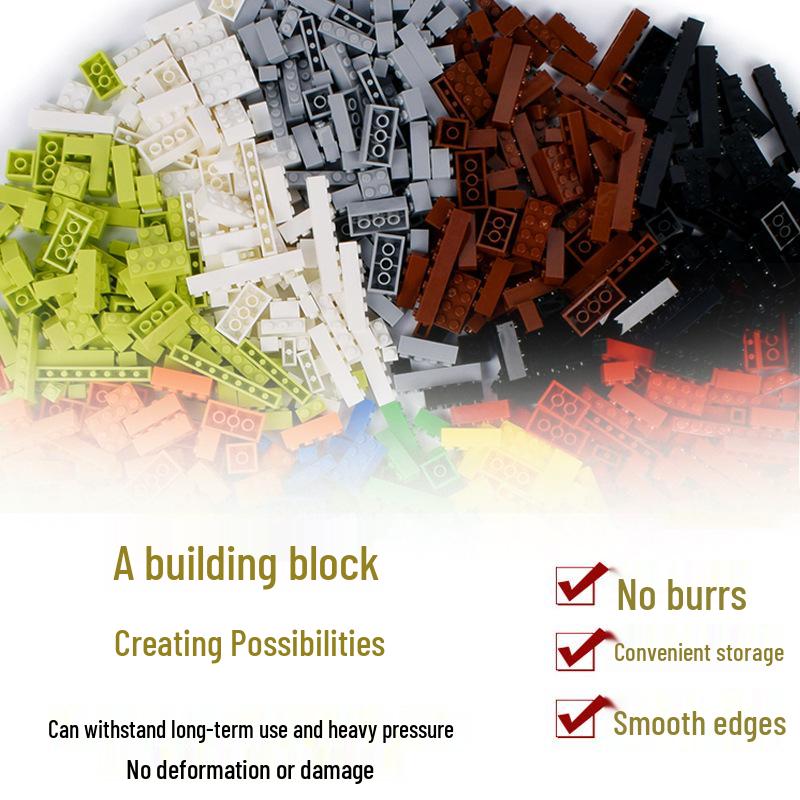 1x8 DIY Building Blocks Compatible with LEGO - 3008 Small Particle Bricks
