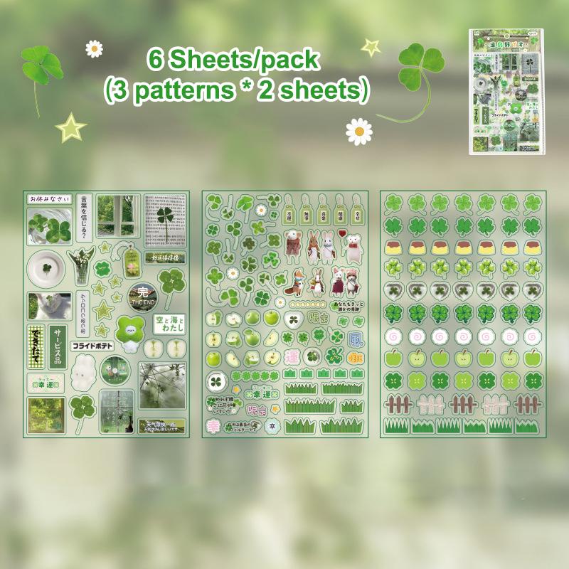 

6 листов блестящих наклеек для животных с песком, наклейки для украшения книг своими руками, кавайные винтажные наклейки, наклейки для украшения стаканов с водой для телефона A1