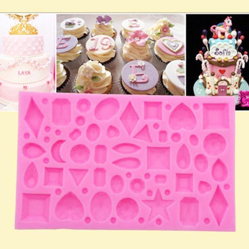 

Gemstone Shape Fondant Cake Decorating Sugarcraft Mould Mold