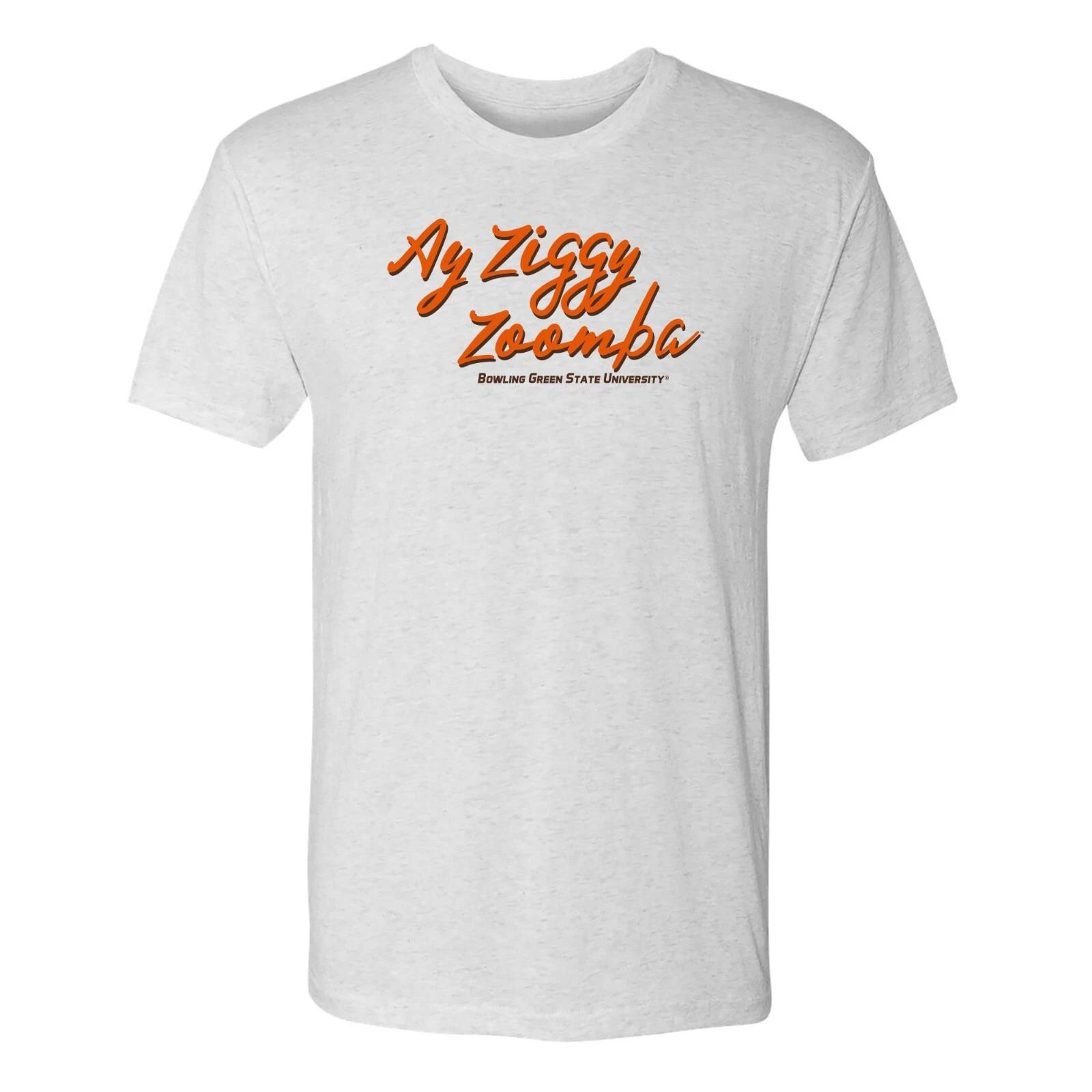 BGSU Fight Song Script Triblend T-Shirt - Heather White M