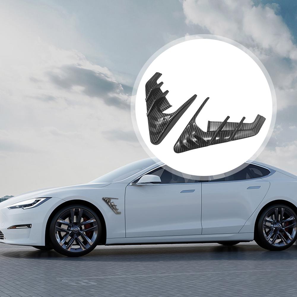 Seitenkamera Blinker Schutzabdeckung Modifikationszubehör Autotür Kamera Flanken Seitenflügel Panelabdeckung für Tesla Model 3 Y