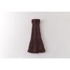 Ladies Autumn and Winter Retro Hollow Thin Tail Micro Horn Wool Calf Pile Stocking