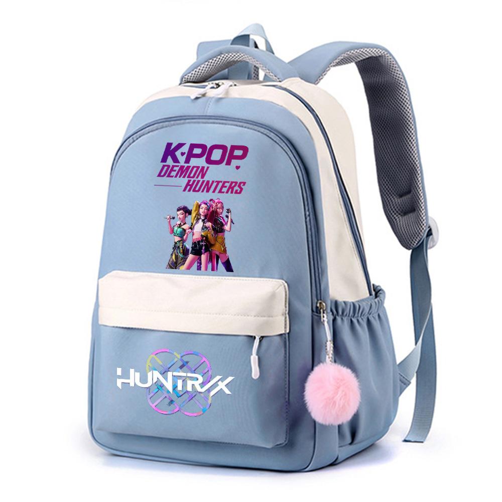Anime Net Cute K-Pop Printed Backpack for Teenger Student Girl Boy Schoolbag Bookbag Kid Gift Women Large Capacity Waterproof Travel Bag Mochila