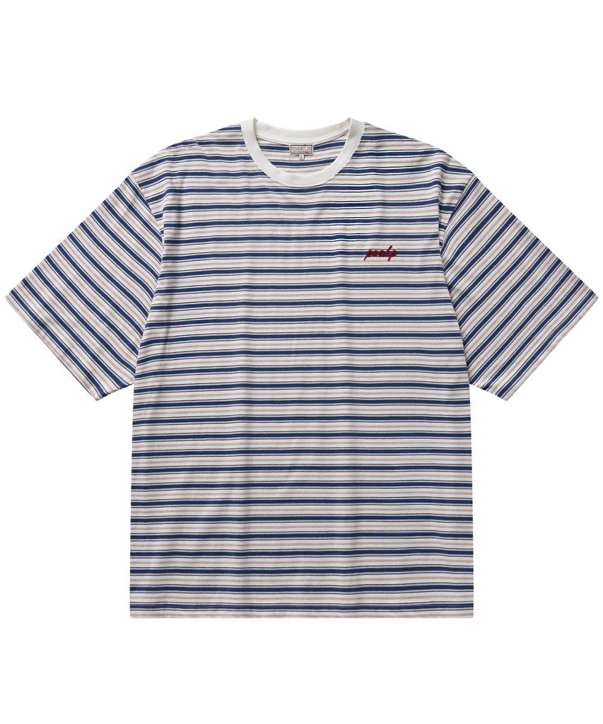 Pilpeu Three-Stripe Over T-Shirt (Blue)