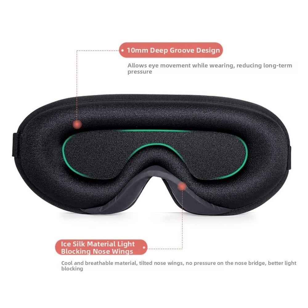 Slow Rebound Blackout Eye Mask Soft Sleeping Aid Eyepatch Eyeshade 3D Sleep Mask  Travel