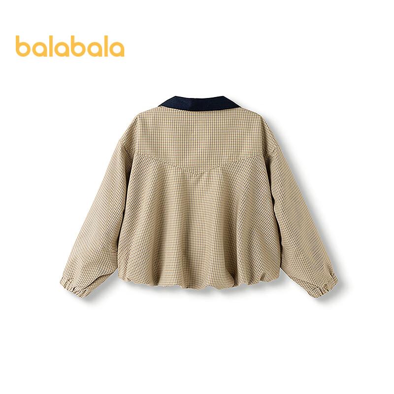 Клетчатая пэчворк куртка для девочек Balabala 165