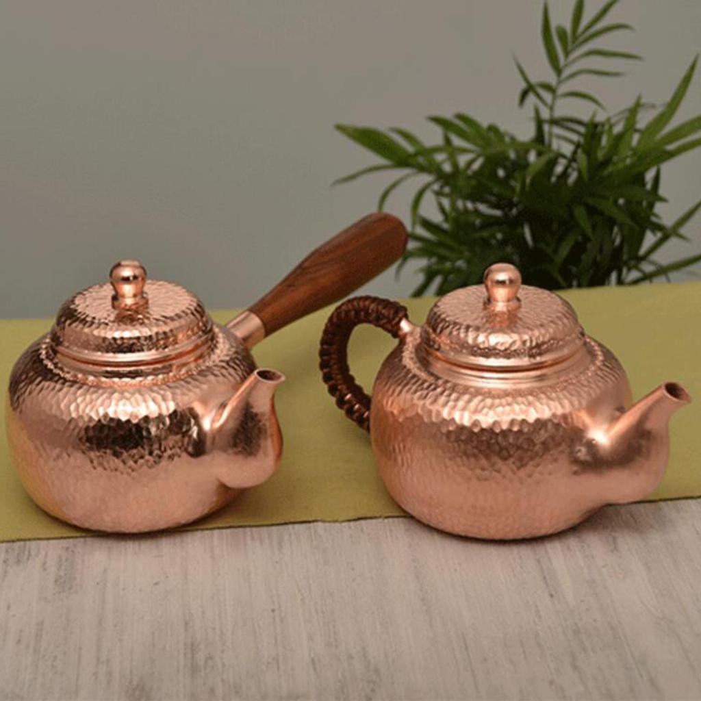 Copper Tea Kettle Hot Water Kettle 350ml Fair Cup Chinese Tea Ceremony Tea Maker Kettle Drinkware for Hotel Tea House Outdoor