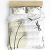 Dragonfly Flower Leaf Insect Butterfly Duvet Cover Bed Bedding Set Home Quilt Cover Pillowcases Bedroom Bedding Set No Sheet