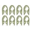 8Pcs/set Foldable Hangers Universal Compact Clothes Drying Racks with Storage Pouch Travel Cruise Ship Essentials Accessories