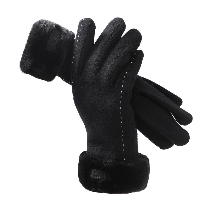 Nanji Ren Women s Winter Wool Touchscreen Gloves