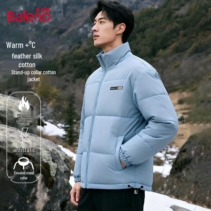 

Baleno Men s Stand Collar Padded Winter Jacket 3XL