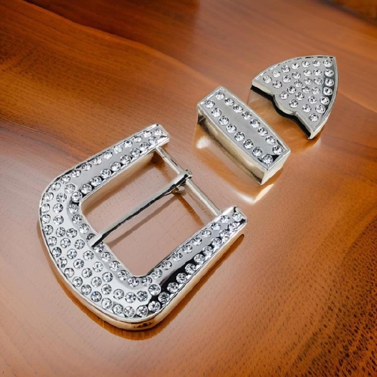1pc/2pcs/3pcs Diamond Belt Buckle Elevates Look of Traditional Trousers and Costume Closure Belt Buckle Replacements