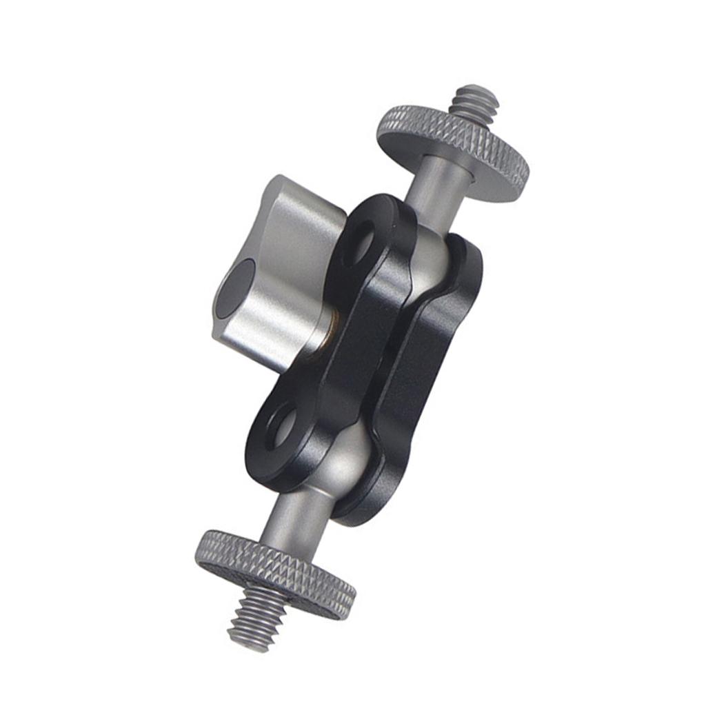 Flexible Articulating Magic Arm with Dual Ball Heads for Camera Monitor and LED Light CNC Machined Aluminum Alloy with 1/4 Inch Screws