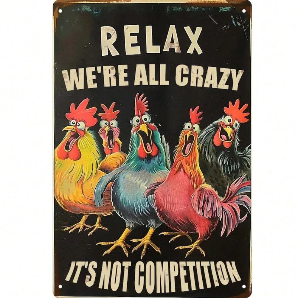 Vintage Metal Wall Art Rustic Tin Sign 8x12 Inch Retro Home Decor 20x30