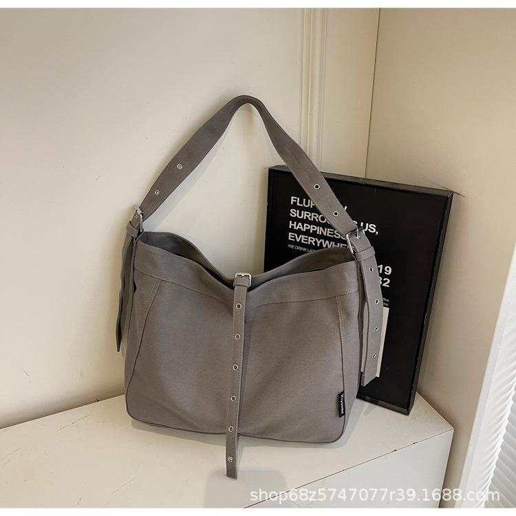 

College students class bag denim bag women s bag lazy new casual shoulder bag texture large capacity messenger bag