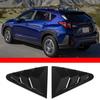 ABS Gloss Black Rear Window Louver Shutter Cover Trim For Subaru Crosstrek 23-24