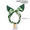 Salircon Trendy Handmade Green Silk Ribbon Love Heart Pendant Necklace for Women Elegant Adjustable Clavicle Chain Charm Jewelry