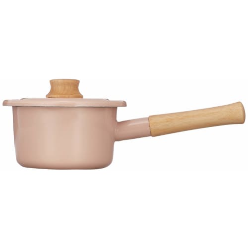 Fuji Enamel Milk Pan, Cotton Series, Ash Pink, 14cm, CTN-14M.AP