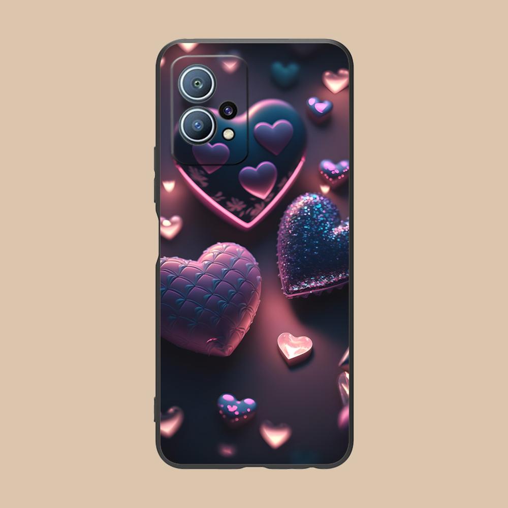 Y2K Glowing Hearts Mobile Phone Case for Huawei P60 P50 P40 P30 P20 P10 P9 P8 Pro Lite Plus Colorful Printing Cover Pretty Cover