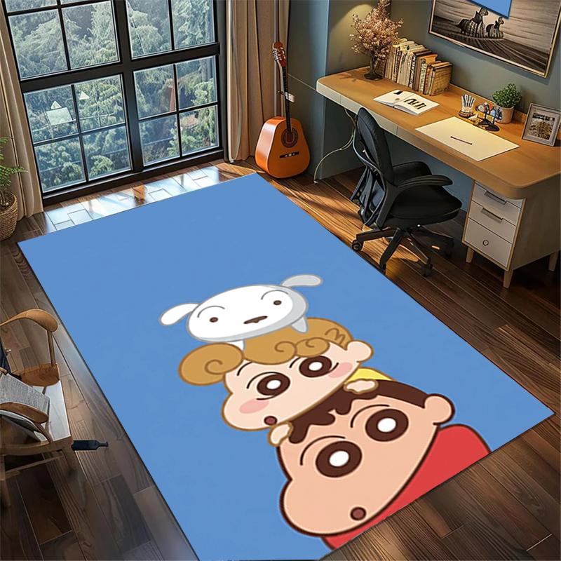 

Crayon Shin-chan Bedroom Floor Mat Large Area Non Slip Washable Rug Gamer Room Decor 60x90cm