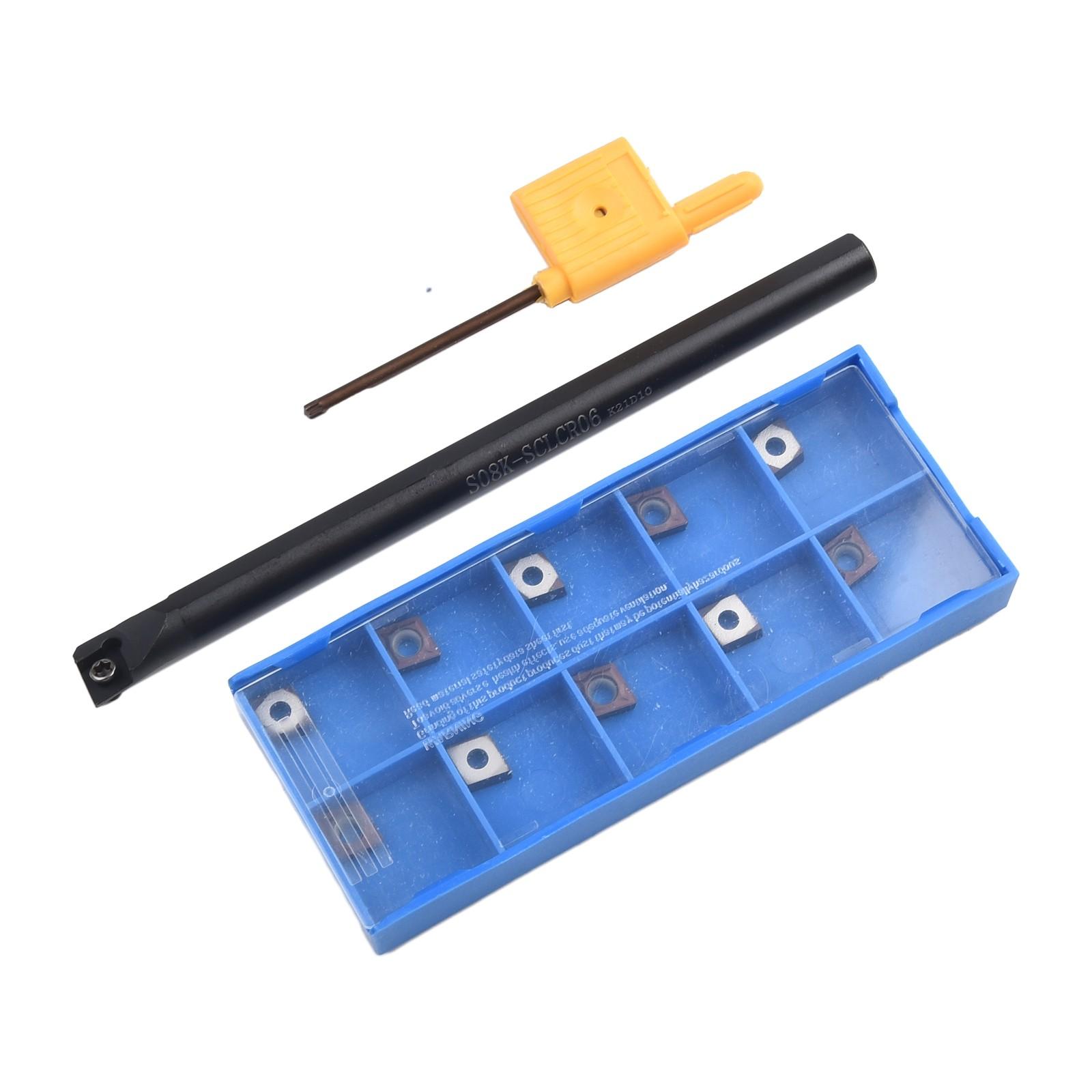 

8 мм S08K-SCLCR06 Токарный держатель расточной оправки + CCMT060204 rt CCMT21.51