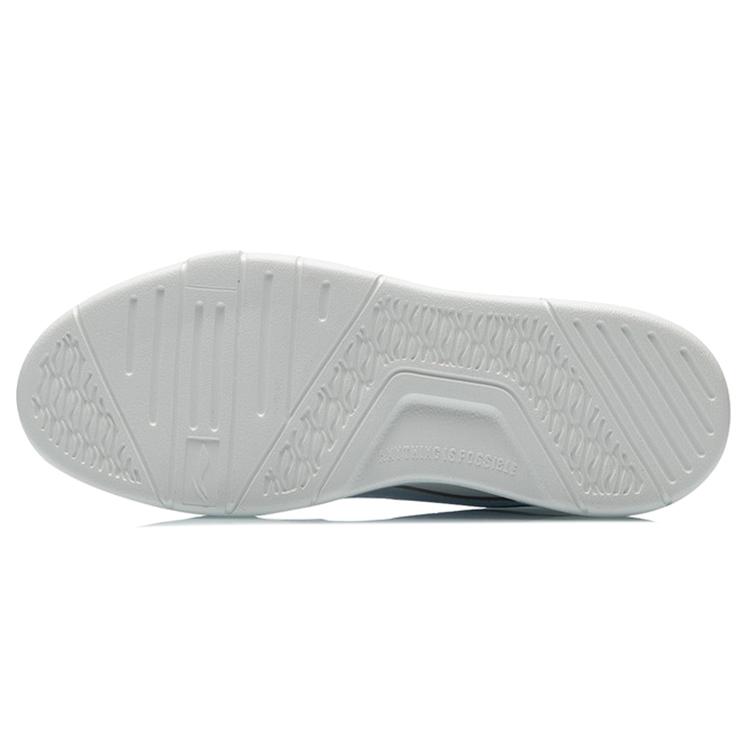 Li Ning Wave Superwave LO Slip Resistant Breathable Lightweight Abrasion Resistant Skateboard Shoes Women's White Blue AECR004-3