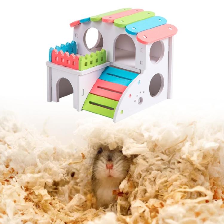 Small Pets Hideout Hamster Villa Plastic House for Chinchillas Guinea Pigs