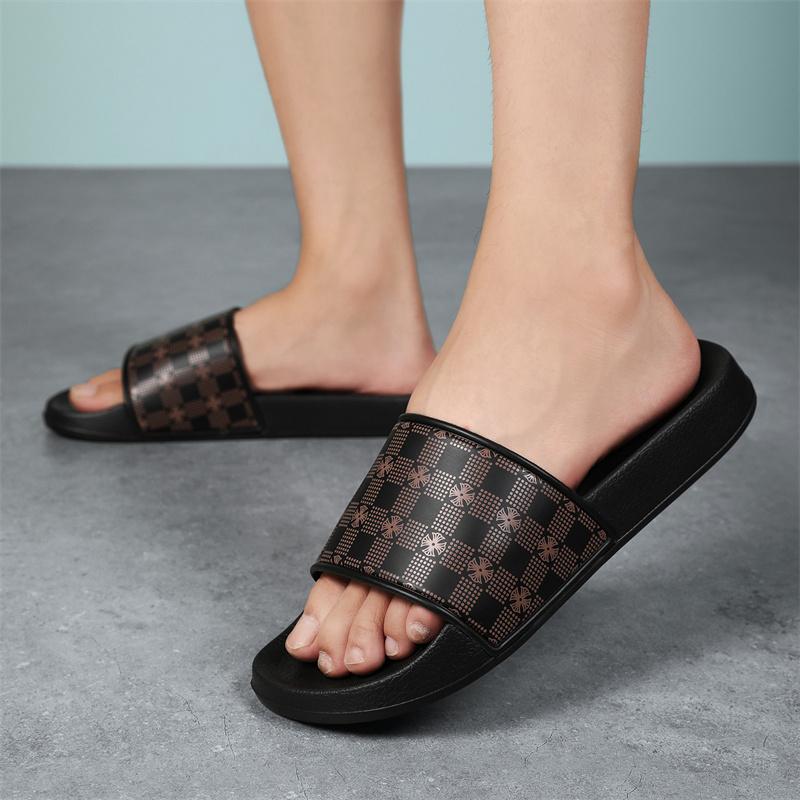 Summer Fashion Slippers Men's Sports Casual Shoes Plus Size Bathroom Non-slip Indoor Family Bathroom Sandals Non-slip Men