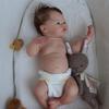 49 cm simulação nua reborn bebê menina boneca prado artesanal 3d pele veia capilar visível renascimento boneca crianças banho brinquedo presentes de aniversário