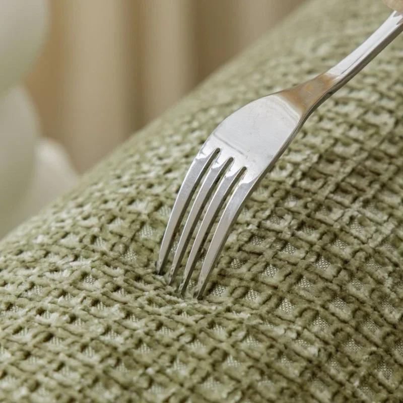 Luxury Chenille All Seasons Universal Sofa Cover Solid Color Plaid Sofa Pad Non-Slip L Shaped Couch Cushion for Home Decor