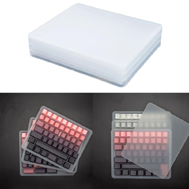 Tydligt förvaringsfodral för tangentbordstillbehör Anti-halkbas och dammtålig design för mekaniska tangentbord Keycap