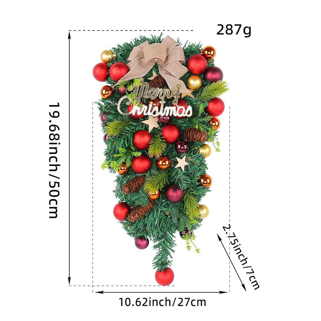 Love of the Port Upside Down Christmas Bauble Ornament - Creative Window Display & Rattan Door Hanger