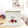 Little Mess of A Super Mistress France Enamel Mug Beautiful Premium Quality Gift Juice Tea Coffee Cup Gifts for Teacher