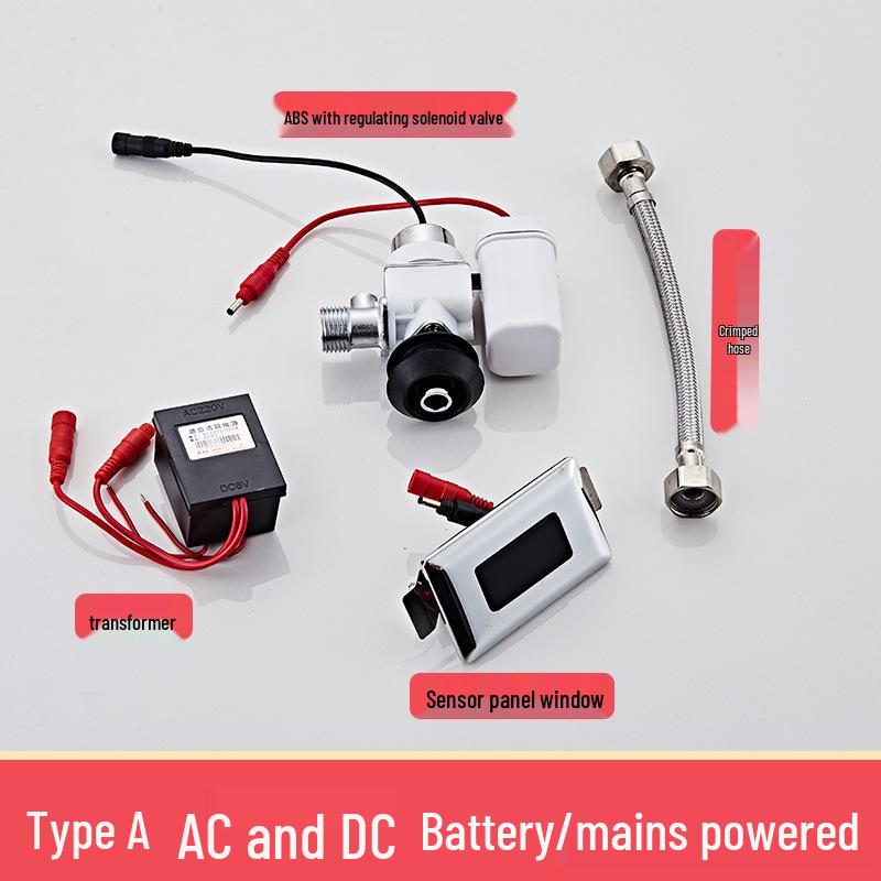 Automatic Copper Urinal Sensor Flush Valve - Water Saving Solenoid Core for Toilets
