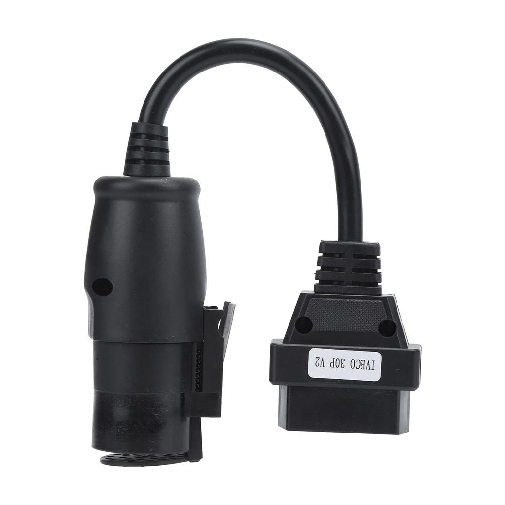OBD2 30Pin?16Pin Diagnostic Cable Adapter 250mm9.8in Length Replacement for IVECO Trucks