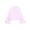 Solid Color Logo Zip-Up Lightweight Jacket Women Outerwear Light-Grape DX0457-509