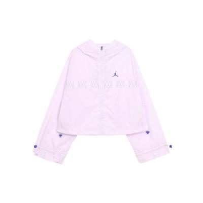 Giacca Leggera con Zip e Logo Monocolore da Donna Capispalla Lilla Chiaro DX0457-509