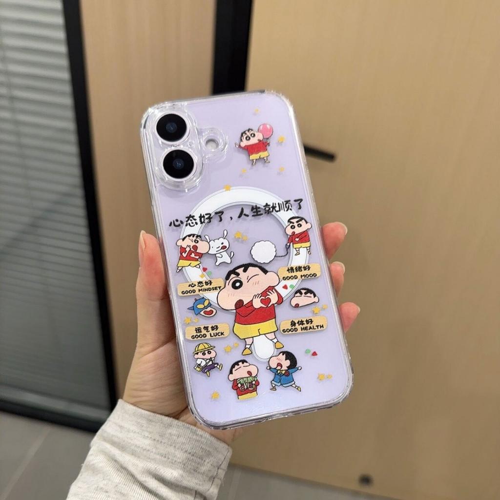 Doll Mobile Phone Case Is Suitable for iPhone17Pro Magnetic Suction 16max Bracket 15 Apple 14 Text 13 Transparent 11 Sets